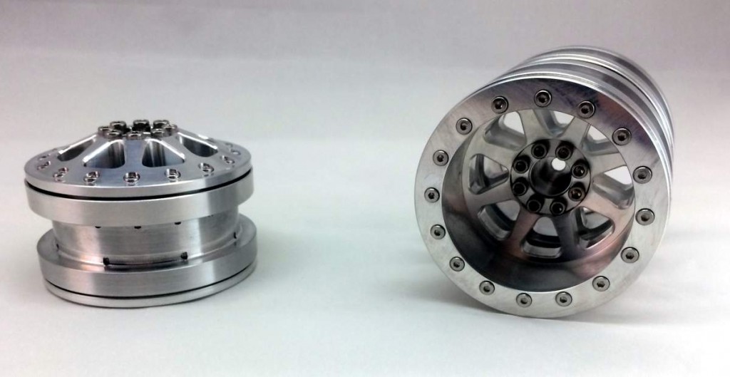 Motoworx 2.2 Dually 8 Spoke RC Wheel Set Raw Finish